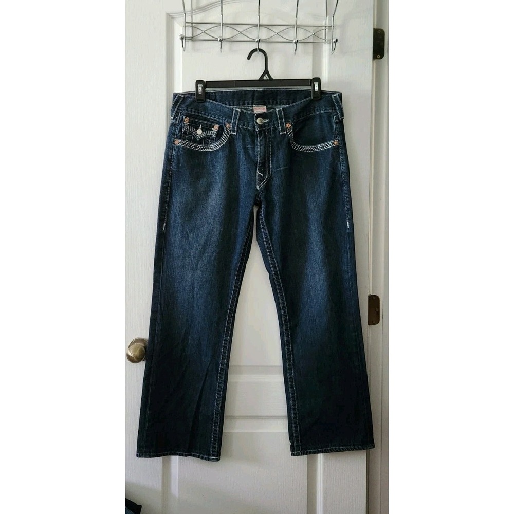 True Religion BILLIE MID RISE STRAIGHT JEAN‎ Women's - Made In USA Size 37